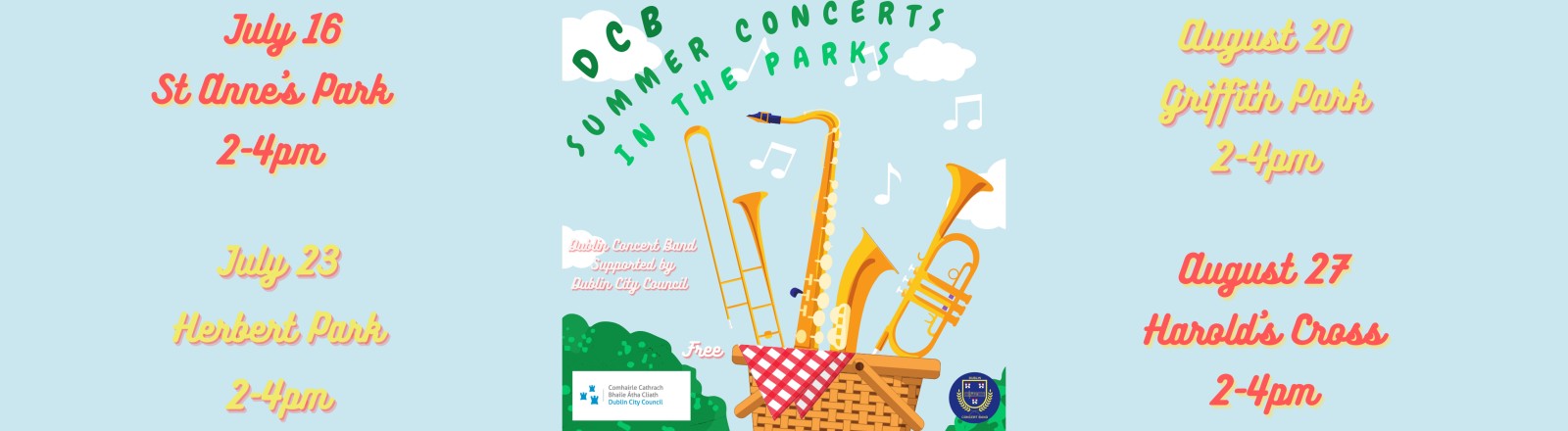 Summer Concerts in the Parks Series 2023 Supported by DCC